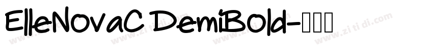 ElleNovaC DemiBold字体转换